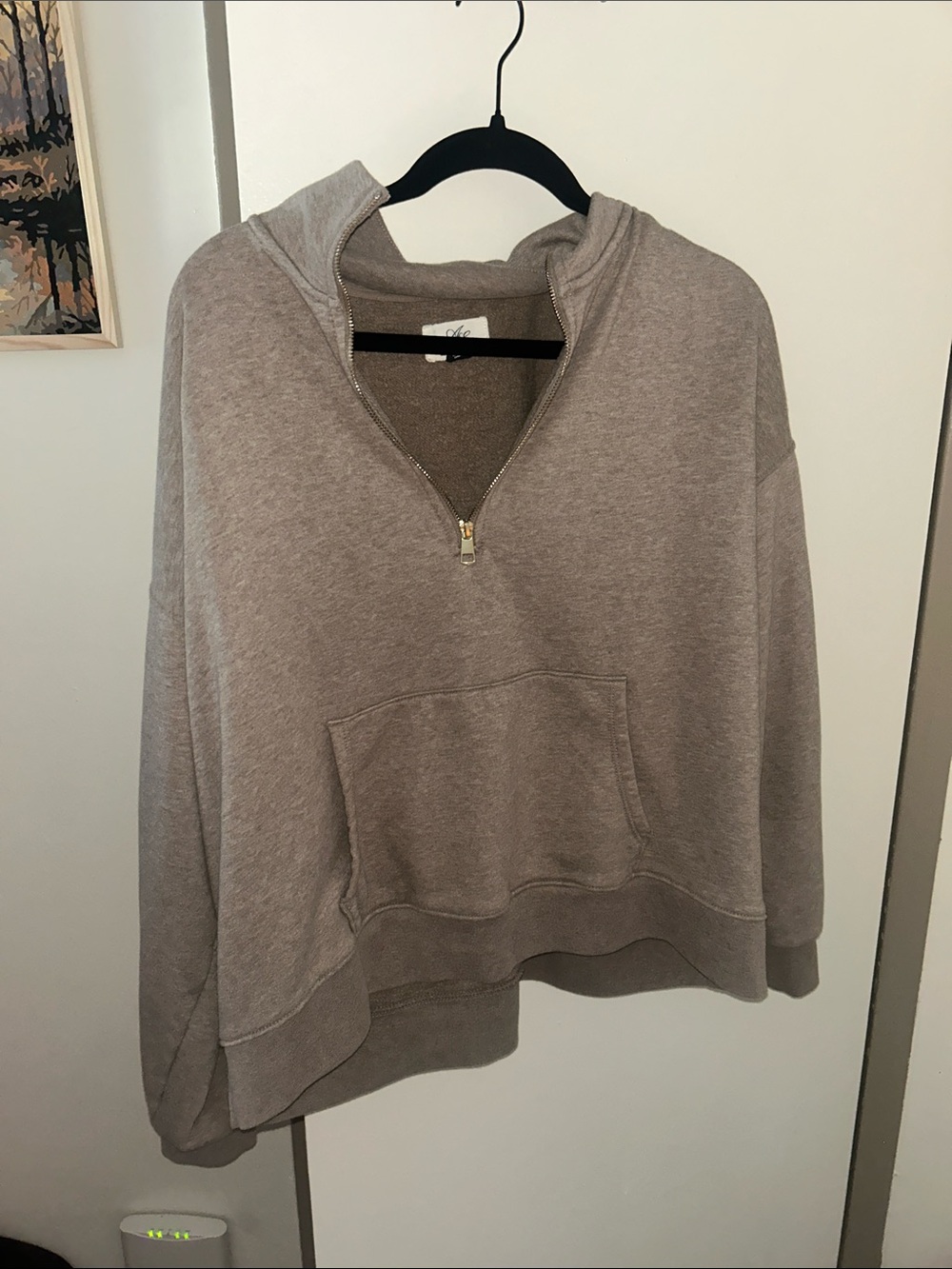 American Eagle Luxe quarter zip with pocket